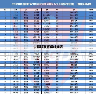 中超赛程 最新中超联赛赛程表-第3张图片-www.211178.com_果博福布斯